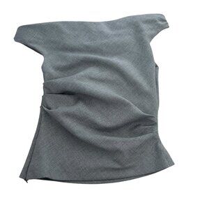 zara grey off the shoulder corset top M MEDIUM NEW